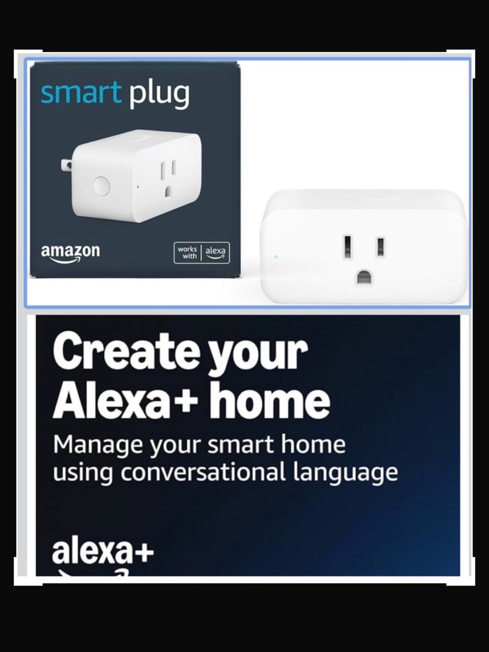 Amazon Smart Plug, Works with Alexa, Simple Setup, Endless Possibilities